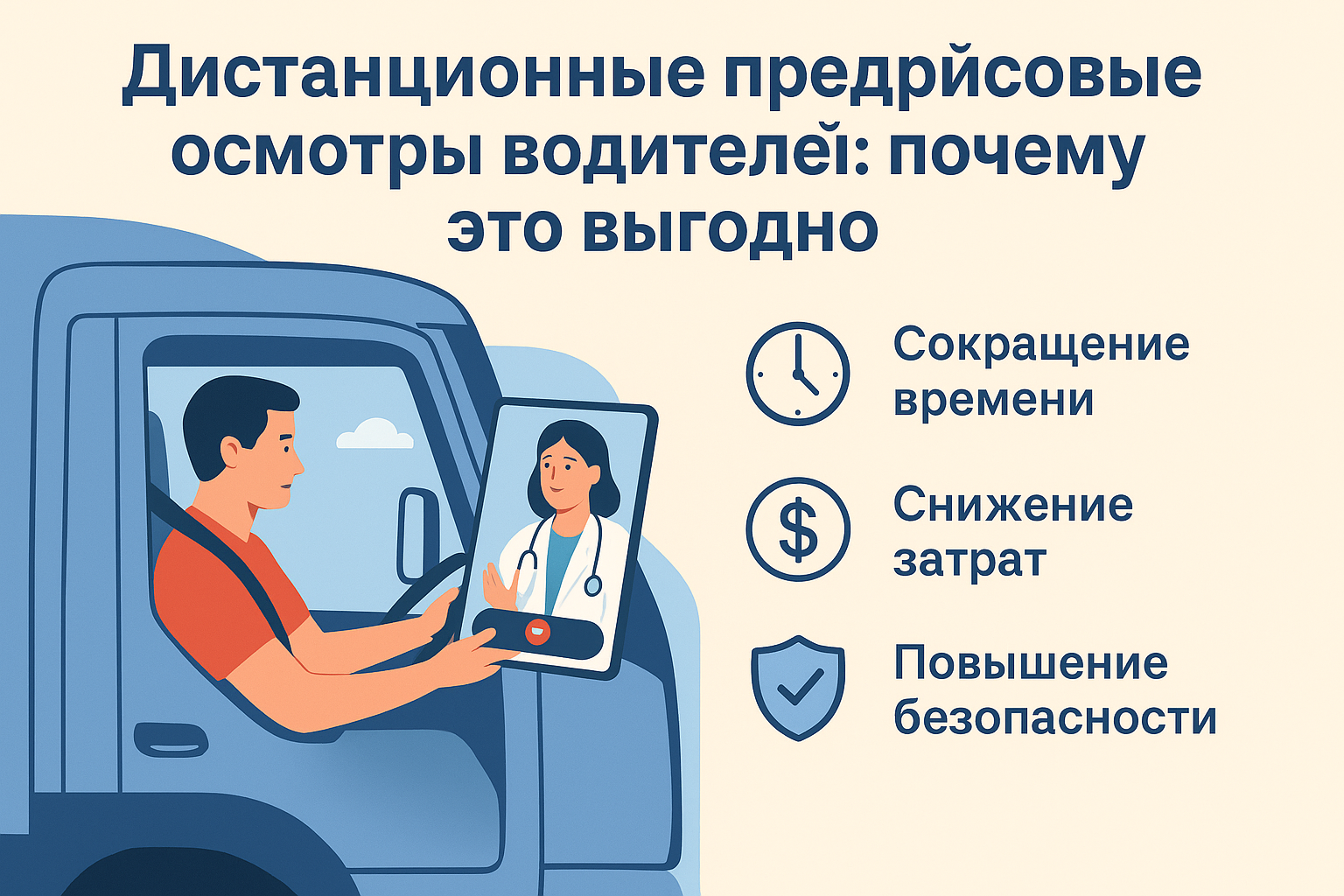 Дистанционные предрейсовые осмотры водителей: почему это выгодно