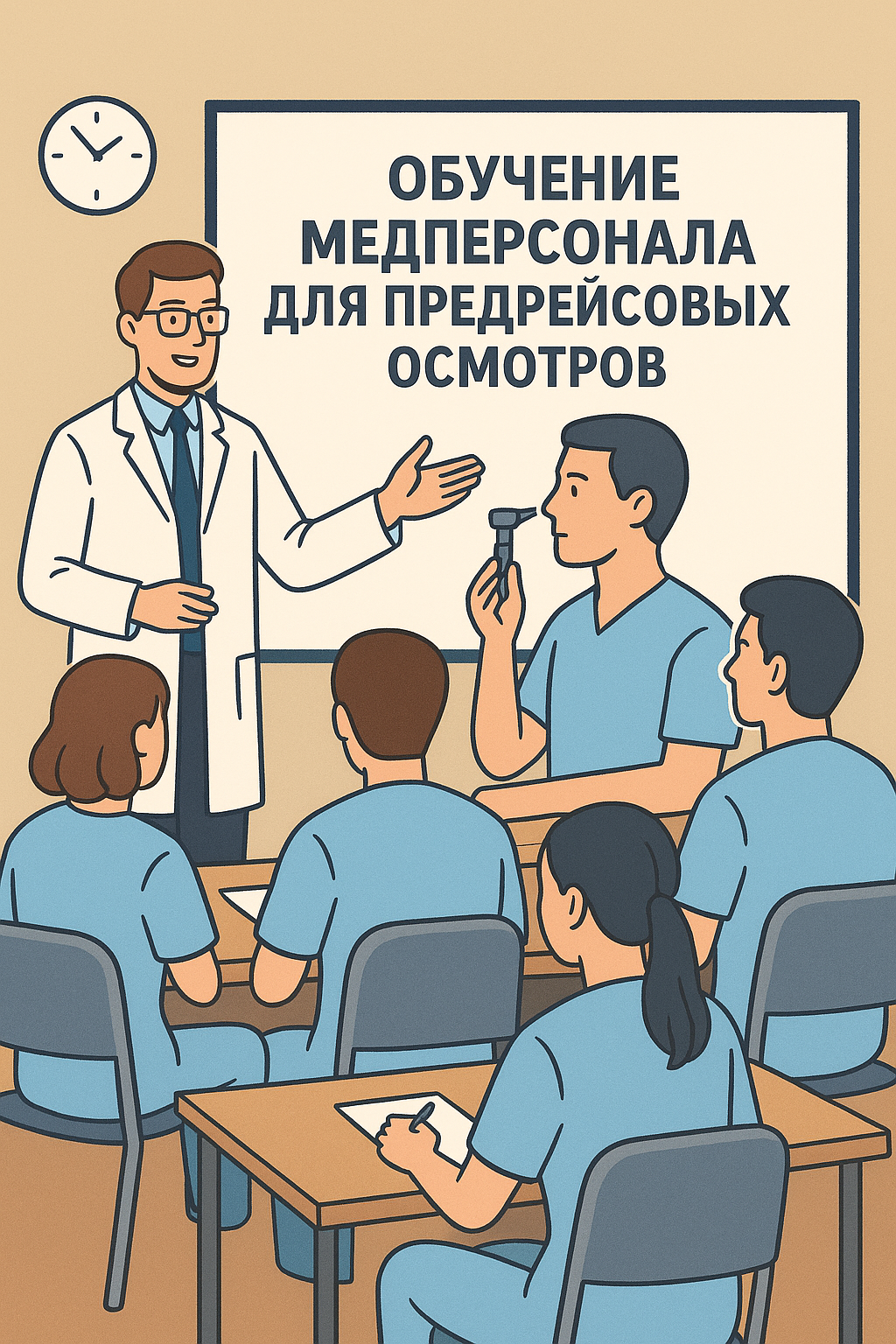 Регулярное обучение медперсонала для предрейсовых осмотров