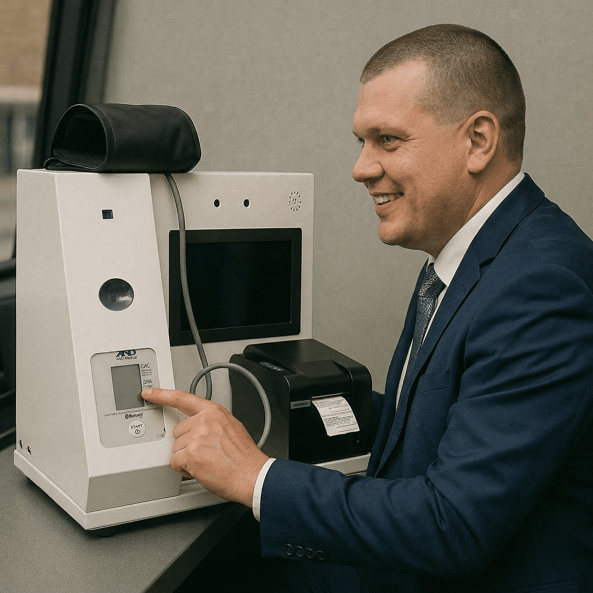 Процесс дистанционного медосмотра