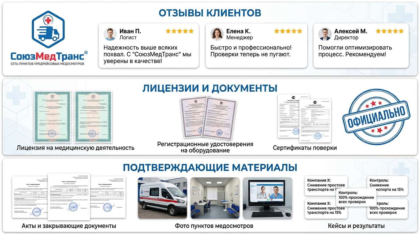 Отзывы, лицензии и подтверждающие материалы компании